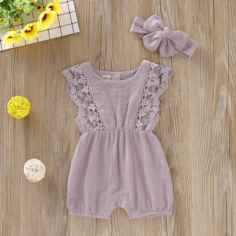 Summer Baby Girl Rompers